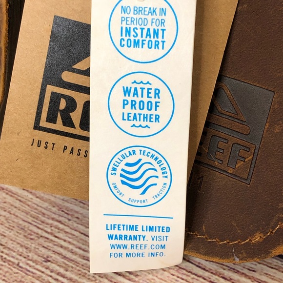 Reef Mens Sandal Voyage Lux Premium Real Leather Flip Flops - Picture 6 of 7